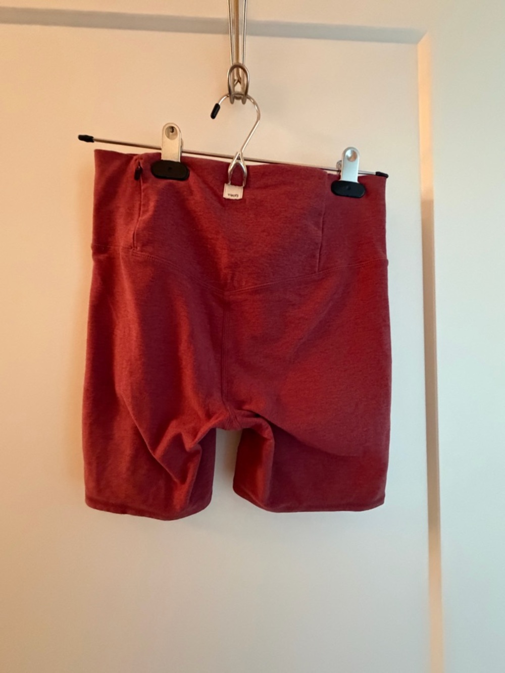 Vuori Women's Bike Shorts in Wine Red